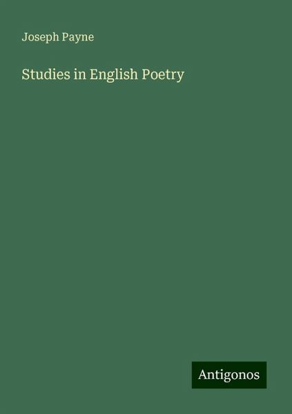 Studies in English Poetry