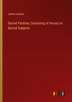 Cover Sacred Pastime, Consisting of Verses on Sacred Subjects