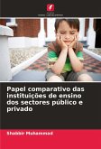 Papel comparativo das instituições de ensino dos sectores público e privado