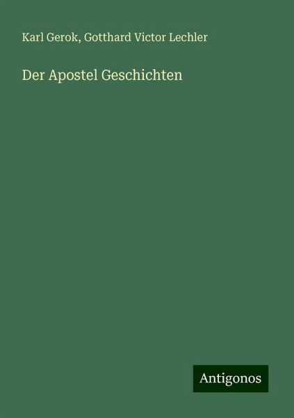 Der Apostel Geschichten Der Apostel Geschichten