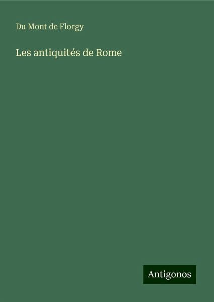 Les antiquités de Rome