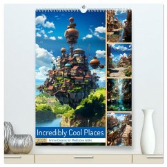 Incredibly Cool Places (High Quality Premium Wall Calendar 2025 DIN A2 portrait),CALVENDO 12 Month Wall Calendar - Calvendo;Waurick, Kerstin