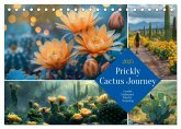 Prickly Cactus Journey (Desk Calendar 2025 DIN A5 landscape), CALVENDO 12 Month DeskCalendar