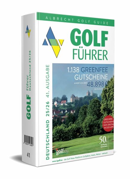 Albrecht Golf Führer Deutschland 25/26 inklusive Greenfee Gutscheinen Albrecht Golf Führer Deutschland 25/26 inklusive Greenfee Gutscheinen