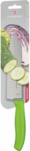 Victorinox Swiss Classic Santokumesser 17cm grün