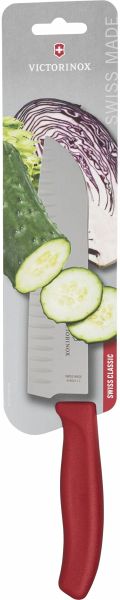 Victorinox Swiss Classic Santokumesser 17cm rot
