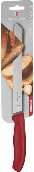 Victorinox Swiss Classic 21cm Brotmesser Wellenschliff rot Victorinox Swiss Classic 21cm Brotmesser Wellenschliff rot