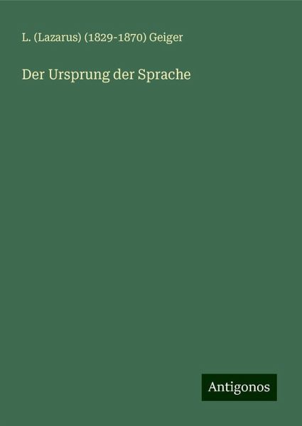 Der Ursprung der Sprache