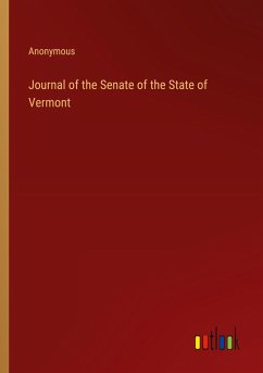 Journal of the Senate of the State of Vermont Journal of the Senate of the State of Vermont