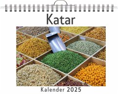 Cover Katar - (Wandkalender 2025, Kalender DIN A4 quer, Monatskalender im Querformat mit Kalendarium, das perfekte Geschenk)