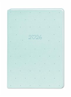 Cover Terminplaner Lederlook 2026 Mint