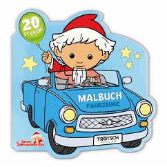 Cover Trötsch Unser Sandmännchen Mini-Malbuch mit Stickern Fahrzeuge