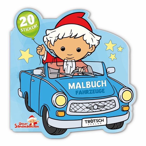 Trötsch Unser Sandmännchen Mini-Malbuch mit Stickern Fahrzeuge Trötsch Unser Sandmännchen Mini-Malbuch mit Stickern Fahrzeuge