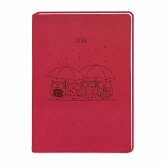 Terminplaner Lederlook 2026 Rot