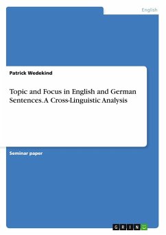 Topic and Focus in English and German Sentences. A Cross-Linguistic Analysis