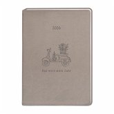 Terminplaner Lederlook 2026 Taupe