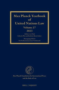 Cover Max Planck Yearbook of United Nations Law, Volume 27 (2023)