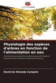 Physiologie des espèces d'arbres en fonction de l'alimentation en eau