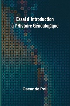 Cover Essai d'Introduction à l'Histoire Généalogique