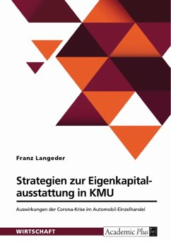 Cover Strategien zur Eigenkapitalausstattung in KMU. Auswirkungen der Corona-Krise im Automobil-Einzelhandel (eBook, PDF)