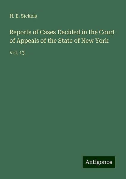 Reports of Cases Decided in the Court of Appeals of the State of New York