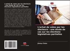 Cover L'achat de votes par les électeurs : une étude de cas sur les élections législatives partielles