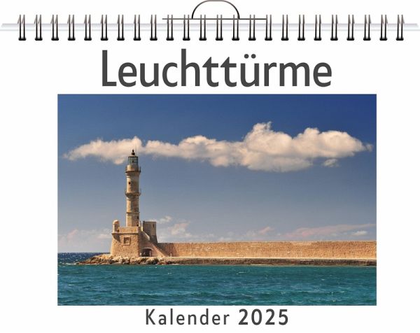 Leuchttürme - (Wandkalender 2025, Kalender DIN A4 quer, Monatskalender im Querformat mit Kalendarium, das perfekte Geschenk)