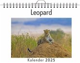 Leopard - (Wandkalender 2025, Kalender DIN A4 quer, Monatskalender im Querformat mit Kalendarium, das perfekte Geschenk) Leopard - (Wandkalender 2025, Kalender DIN A4 quer, Monatskalender im Querformat mit Kalendarium, das perfekte Geschenk)