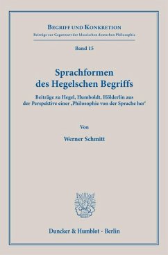 Cover Sprachformen des Hegelschen Begriffs
