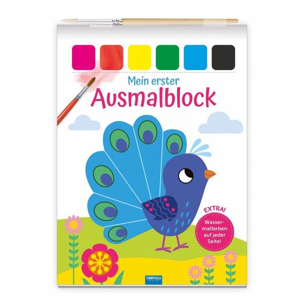 Trötsch Malbuch Mein erster Ausmalblock Pfau Trötsch Malbuch Mein erster Ausmalblock Pfau