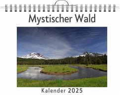 Mystischer Wald - (Wandkalender 2025, Kalender DIN A4 quer, Monatskalender im Querformat mit Kalendarium, das perfekte Geschenk) - Krause, Ella