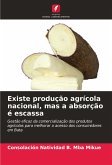 Existe produção agrícola nacional, mas a absorção é escassa Existe produção agrícola nacional, mas a absorção é escassa