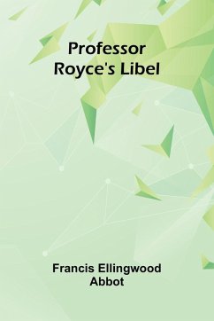 Cover Professor Royce's Libel
