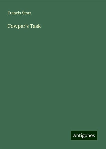 Cowper's Task Cowper's Task