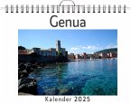 Genua - (Wandkalender 2025, Kalender DIN A4 quer, Monatskalender im Querformat mit Kalendarium, das perfekte Geschenk)