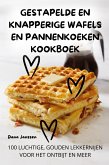 Gestapelde En Knapperige Wafels En Pannenkoeken Kookboek