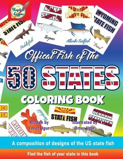 Official Fish of The 50 States Coloring Book Cover Official Fish of The 50 States Coloring Book