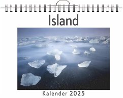 Island - (Wandkalender 2025, Kalender DIN A4 quer, Monatskalender im Querformat mit Kalendarium, das perfekte Geschenk) - Schmidt, Elias