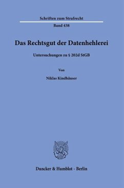 Cover Das Rechtsgut der Datenhehlerei
