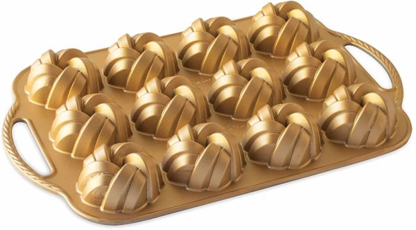 Nordic Ware -75th Anniversary Braided Mini Bundt Pan Nordic Ware -75th Anniversary Braided Mini Bundt Pan