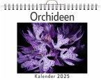 Orchideen - (Wandkalender 2025, Kalender DIN A4 quer, Monatskalender im Querformat mit Kalendarium, das perfekte Geschenk)