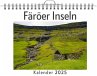 Färöer Inseln - (Wandkalender 2025,... - Bild 1