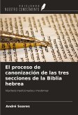 El proceso de canonización de las tres secciones de la Biblia hebrea El proceso de canonización de las tres secciones de la Biblia hebrea