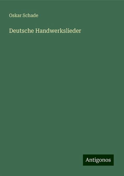 Deutsche Handwerkslieder