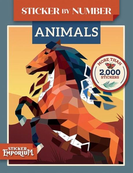 Sticker by Number Animals Sticker by Number Animals