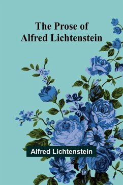 Cover The Prose of Alfred Lichtenstein