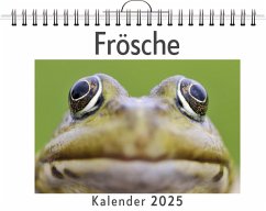 Frösche - (Wandkalender 2025, Kalender DIN A4 quer, Monatskalender im Querformat mit Kalendarium, das perfekte Geschenk) - Peters, Lina