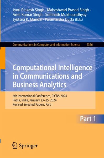 Computational Intelligence in Communications and Business Analytics Computational Intelligence in Communications and Business Analytics