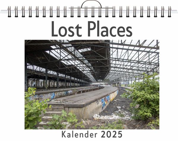Lost Places - (Wandkalender 2025, Kalender DIN A4 quer, Monatskalender im Querformat mit Kalendarium, das perfekte Geschenk)