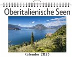 Oberitalienische Seen - (Wandkalender 2025, Kalender DIN A4 quer, Monatskalender im Querformat mit Kalendarium, das perfekte Geschenk)